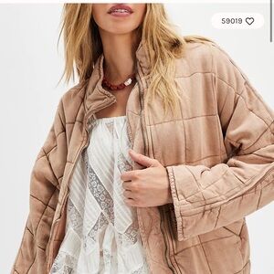 Free People Dolman Quilted Knit Jacket XS